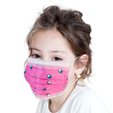 Kids Disposable 3 Ply Face Mask (Pack of 50) - Pink Print