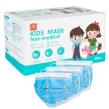 Kids Disposable 3 Ply Face Mask (Pack of 50) - Blue Print